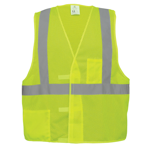 FrogWear® HV Lightweight Mesh Polyester Safety Vest - GLO-001V