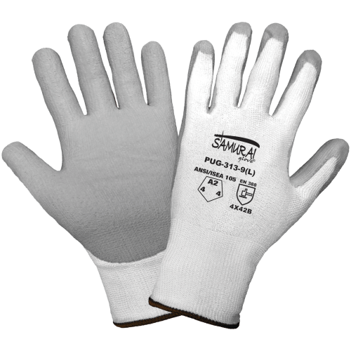Samurai Glove® Cut, Abrasion, and Puncture Resistant Polyurethane Coated 13-Gauge Tuffalene® Gloves - PUG-313