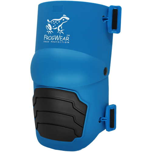 FrogWear™ Knee Protection Lightweight Non-Marring Blue Hinged Knee Pads with High-Density Foam Padding and a TPR Cap - KP360