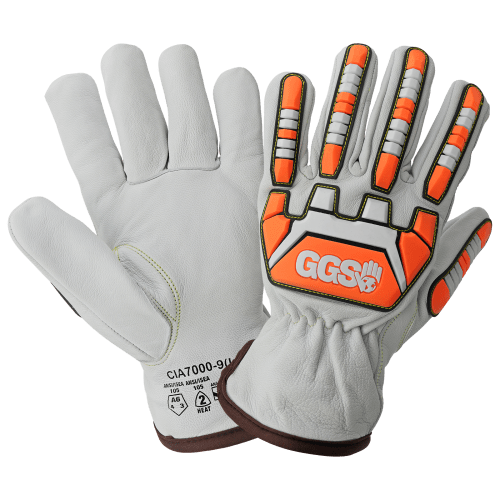 Cut and Impact Resistant Goatskin Leather Drivers Gloves with Heat Resistant Aralene® Liner - CIA7000