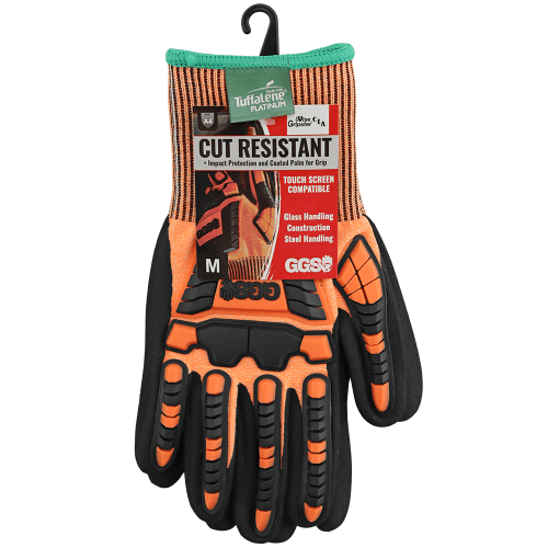 Vise Gripster® C.I.A. High-Visibility Cut and Impact Resistant Nitrile Coated Gloves Made with Tuffalene® Platinum - CIA388XFT