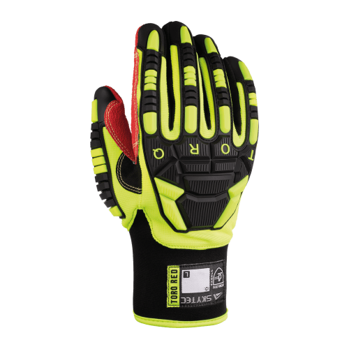 Torq Red F™ High-Visibility Cut and Impact Resistant Gloves with Synthetic Leather Palm - LIMITED STOCK - SKG00020C