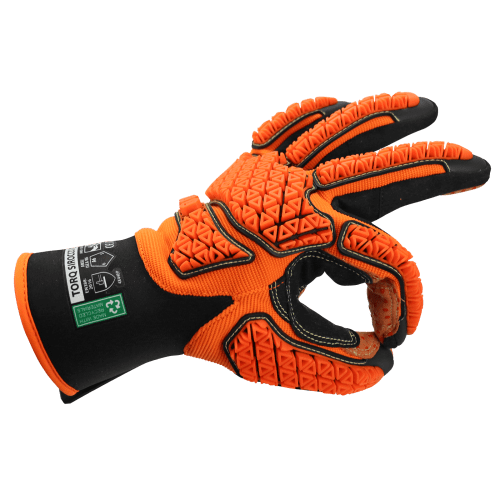 Torq Sirocco Xtra™ High-Visibility Multi-Hazard Oil and Gas Gloves with an Aralene® Lined Synthetic Leather Palm - SKG00121G