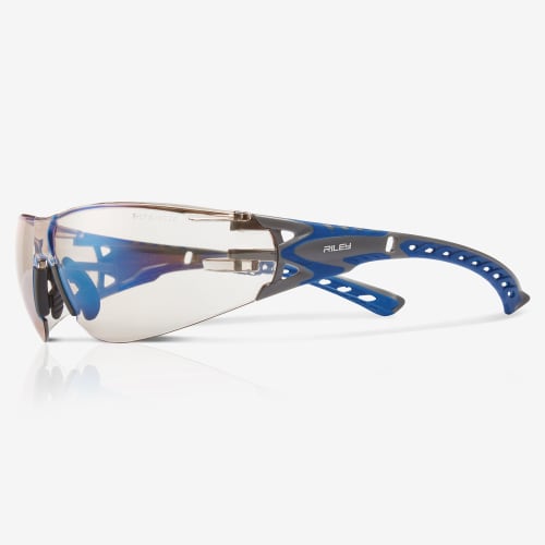 Stream Evo™ Twilight Performance Fog Technology Lens, Gray and Blue Frame Safety Glasses - RLY00360
