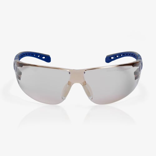 Stream Evo™ Eco LED Anti-Fog Lens, Gray and Blue Frame Safety Glasses - RLY00390