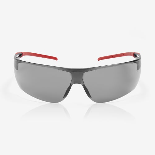 Ligera™ Gray Anti-Fog Lens, Gray and Red Frame Safety Glasses - RLY00491