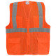 FrogWear® HV High-Visibility Orange Lightweight Mesh Safety Vest - GLO-270