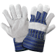 Premium Split Cowhide Leather Palm Gloves with Cotton Back - 2120