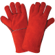 Economy-Grade Split Leather Red Welders Gloves with Thermal-Knit Lining - 1200E