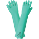 FrogWear® Extra-Long 22-Mil Green Nitrile Unsupported Gloves with a Raised Diamond Pattern Grip - 522