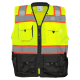 FrogWear® HV Premium High-Visibility Polyester Surveyors Safety Vest - GLO-099