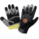 Hot Rod Gloves® Premium Synthetic Leather Palm Performance Mechanics Style Gloves with Cut and Impact Protection - HR8200KEV