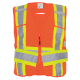 FrogWear® HV High-Visibility Orange Lightweight Mesh Polyester Adjustable Vest - GLO-005ADJ