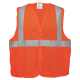 FrogWear® HV High-Visibility Orange Lightweight Mesh Polyester Safety Vest - GLO-006V