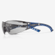 Stream Evo™ Gray Lens, Gray and Blue Frame Safety Glasses - RLY00362