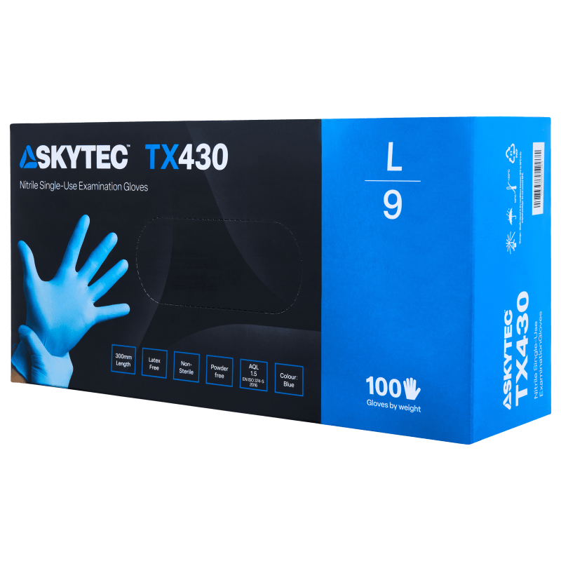 glico様@1100　9/10 Globus Group | Skytec TX430 Single Use Powder Free Gloves | Globus