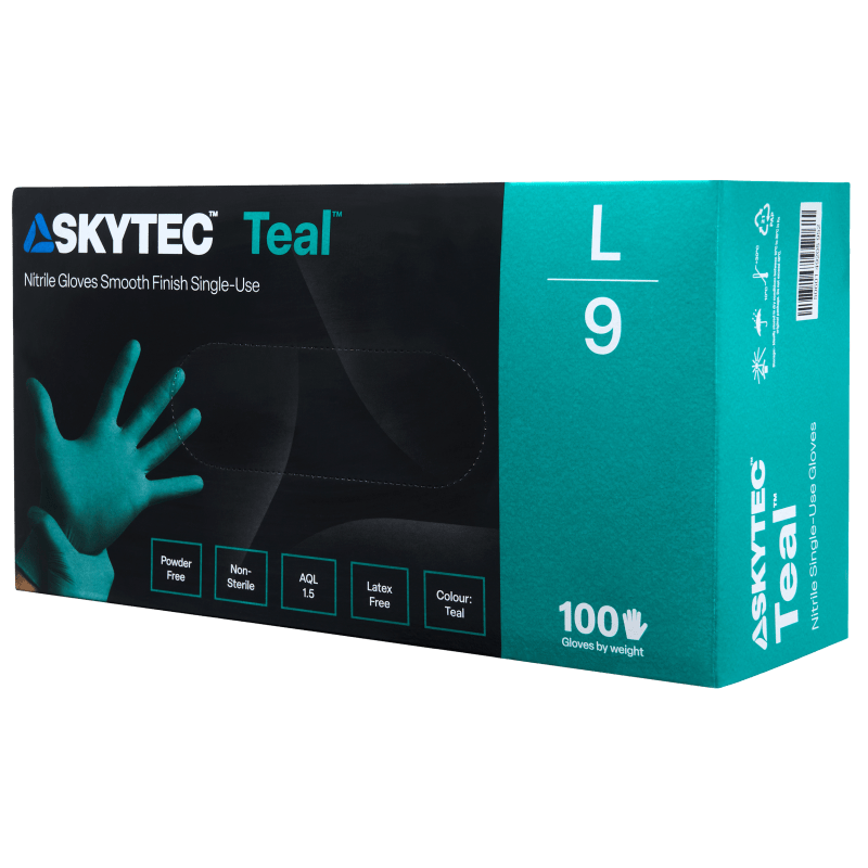 Globus Group | Skytec Teal Medical Single Use Nitrile Gloves