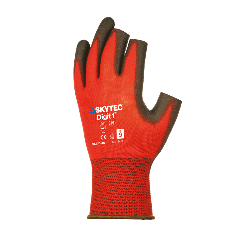 Globus Group | Skytec Digit 1 Open Finger Grip Gloves