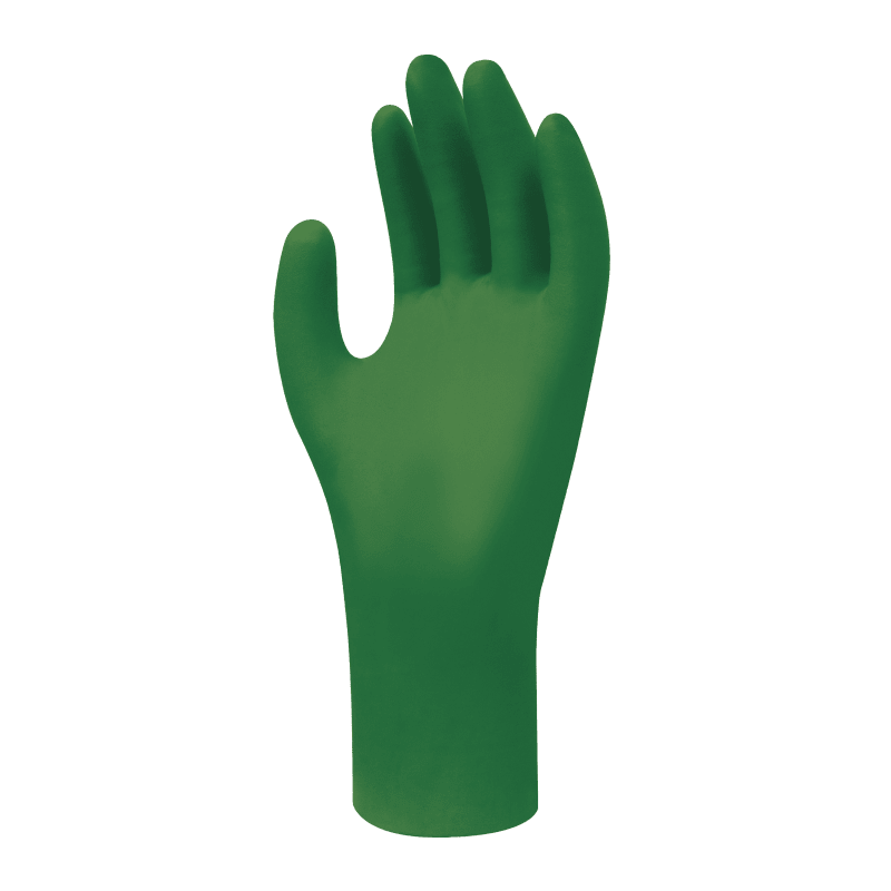 Gant nitrile biodégradable 6110 PF Showa - réf. 6110PFEBT S - Rubix