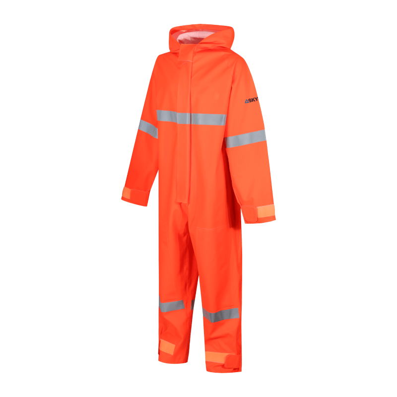 Chemsol Plus- AS9969 Boilersuit With Hood Reflective Tape, Knee Pads And Elasticated Waist thumbnail 2