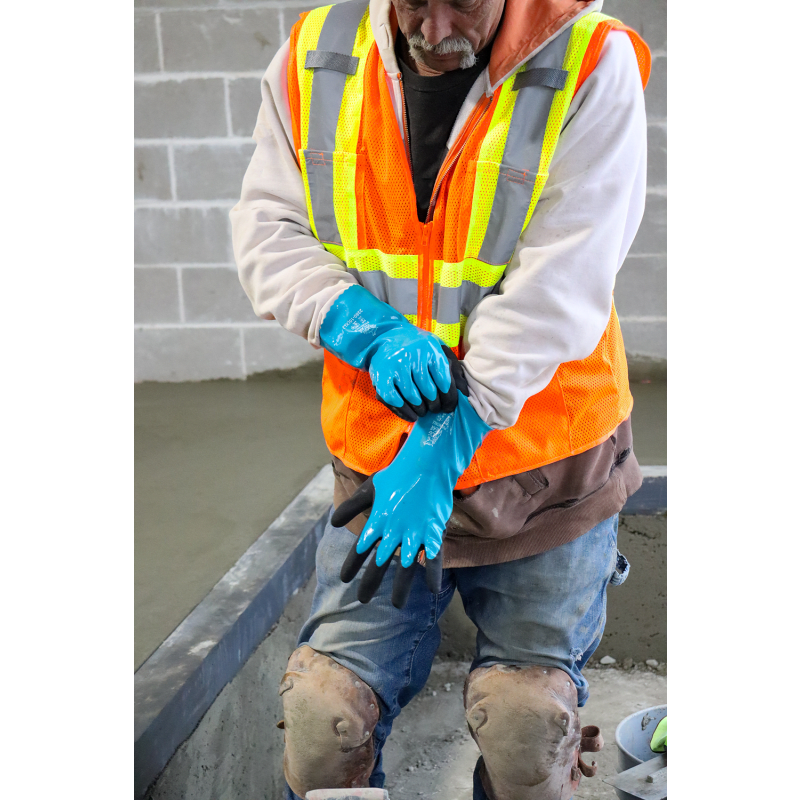 FrogWear® Premium Waterproof Antimicrobial-Treated 12-Inch Chemical Handling Gloves - 2360