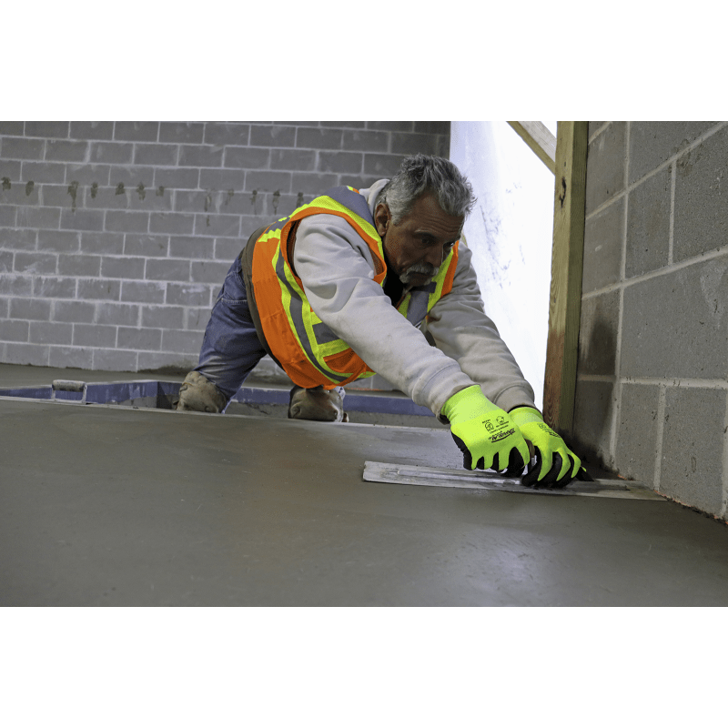 Samurai Glove® FDA and Anti-Static/Electrostatic Compliant Nitrile-Coated High-Visibility Tuffalene® Gloves with Cut, Abrasion, and Puncture Resistance - CR18NFT