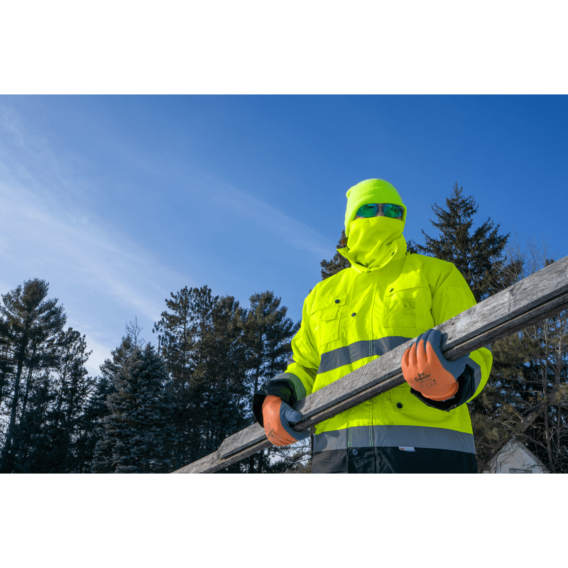 Ice Gripster® Double-Coated Cut, Abrasion, and Puncture Resistant High-Visibility Low-Temperature Touchscreen Gloves - 380INT