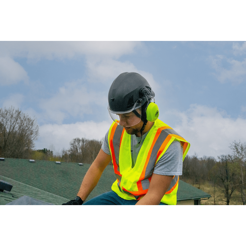 Bullhead Safety™ Head Protection - Clear Anti-Fog Toric Polycarbonate Visor for Climbing Style Helmet - HH-V71AF