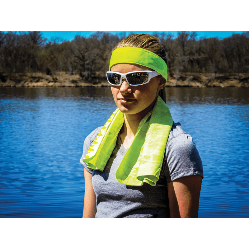 Bullhead Safety® Cooling High-Visibility Cooling Headband/Bandana - GLO-HB1