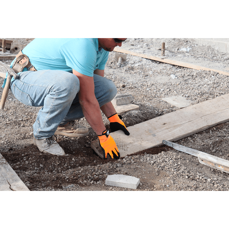 Tsunami Grip® MF High-Visibility Mach Finish Nitrile Coated Nylon Gloves with Cut, Abrasion, and Puncture Resistance - 510MFV