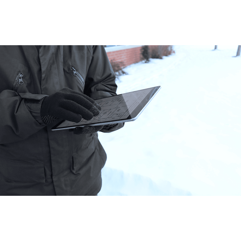 Touchscreen Compatible Acrylic String Knit Low-Temperature Gloves with Silicone Dots - IP3DB