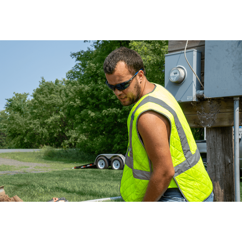 Mojarra® Blue Mirror Lens, Matte Black Frame Safety Glasses - BH1169