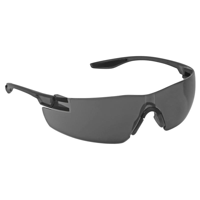 Discus™ Gray Lens, Frosted Black Frame Safety Glasses - BH2833