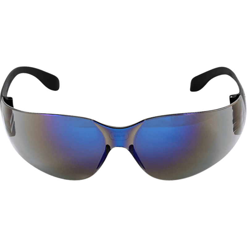 Torrent™ Blue Mirror Lens, Matte Black Frame Safety Glasses - BH149