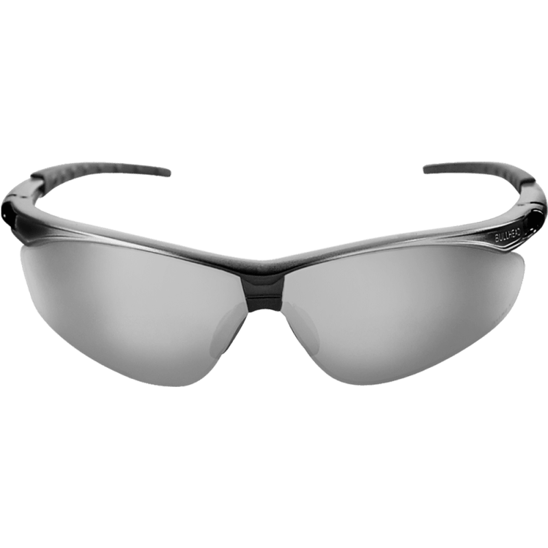 Stinger® Silver Mirror Lens, Shiny Black to Silver Frame Safety Glasses - BH6117