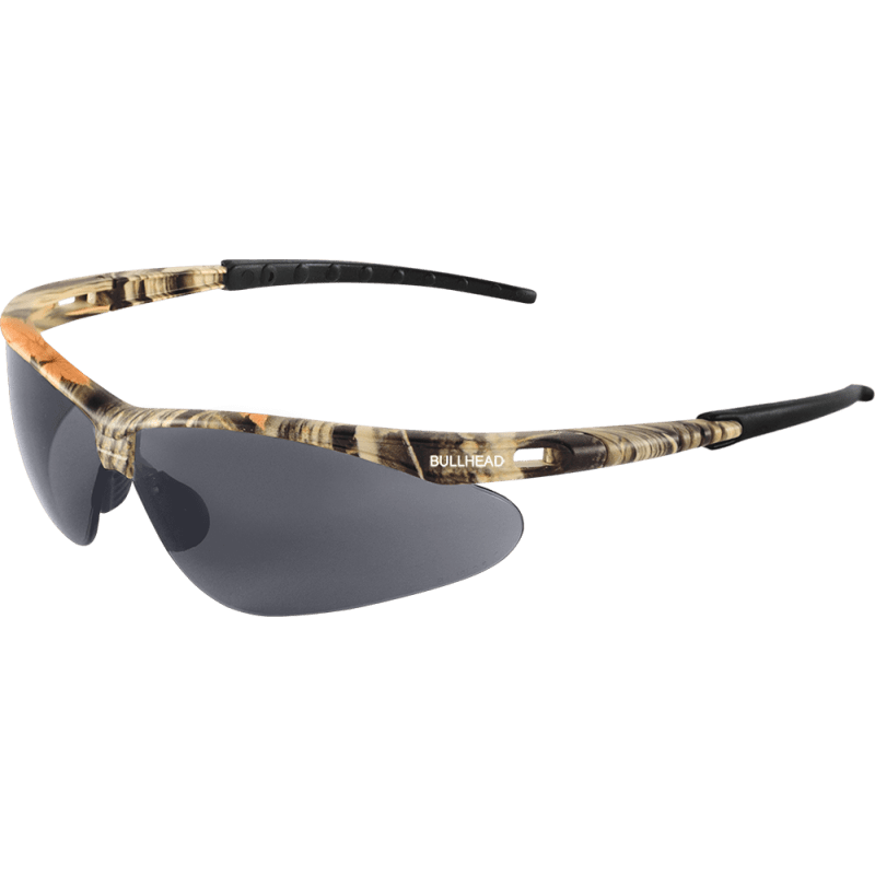 Stinger® Gray Anti-Fog Lens, Woodland Camouflage Frame Safety Glasses - BH6103AF