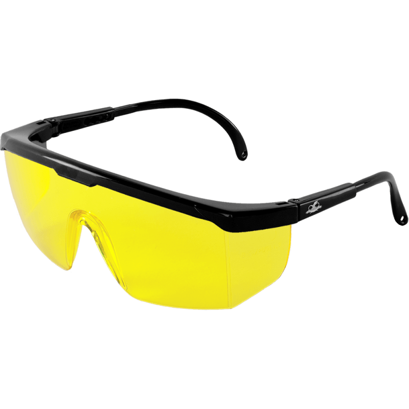 Kaku® Yellow Lens, Shiny Black Frame Safety Glasses - LIMITED STOCK - BH364