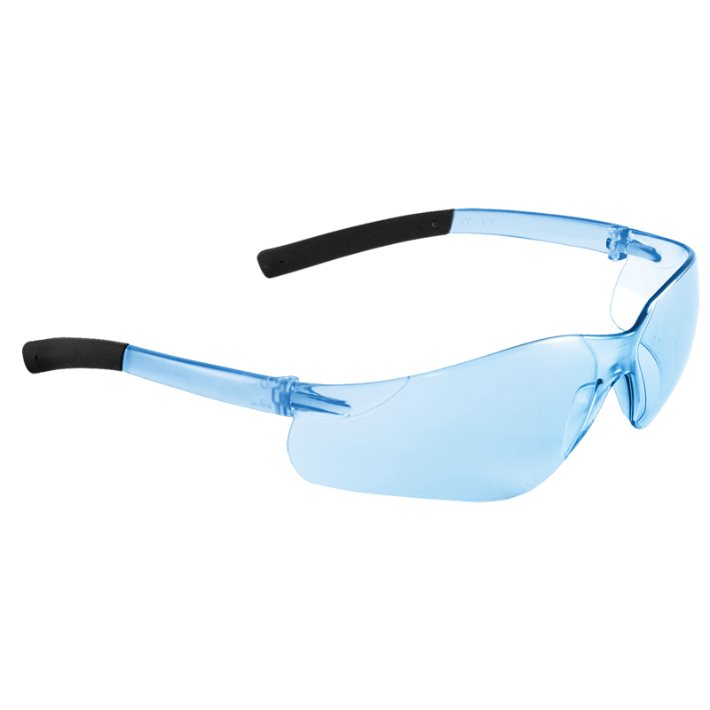 Pavon® Light Blue Lens, Frosted Blue Frame Safety Glasses - BH525