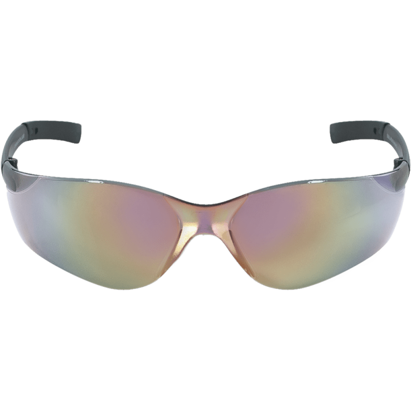 Pavon® Rainbow Mirror Lens, Frosted Black Frame Safety Glasses - BH5410