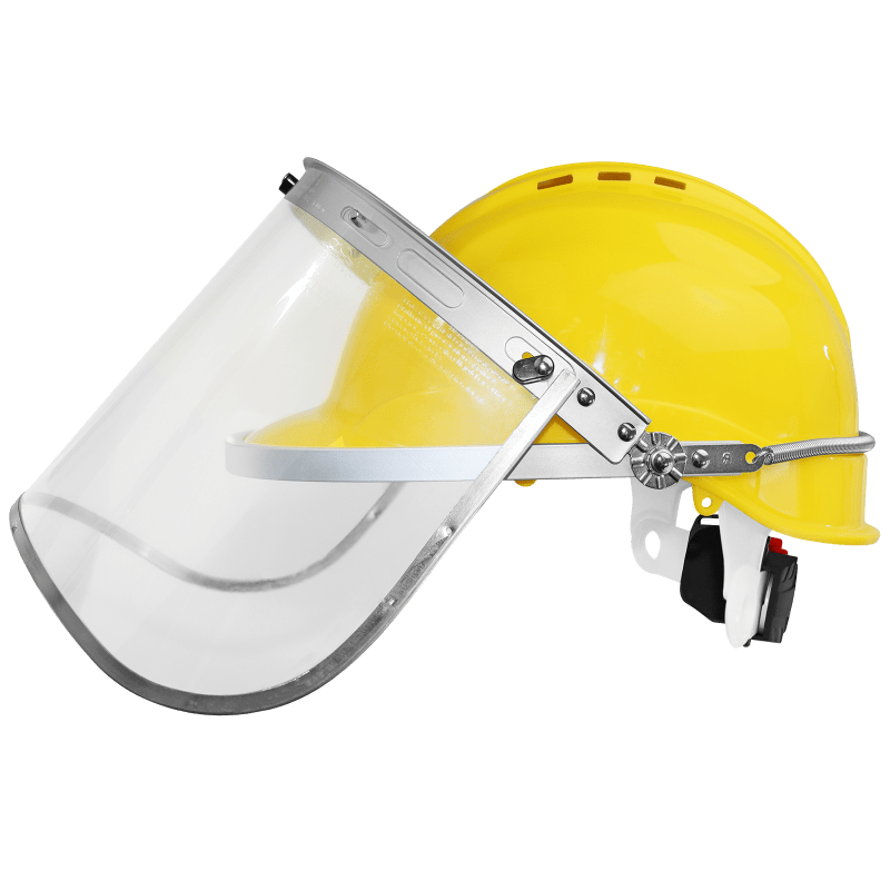 Bullhead Safety™ Head Protection Clear Aluminized Polycarbonate Face Shield - HH-V2