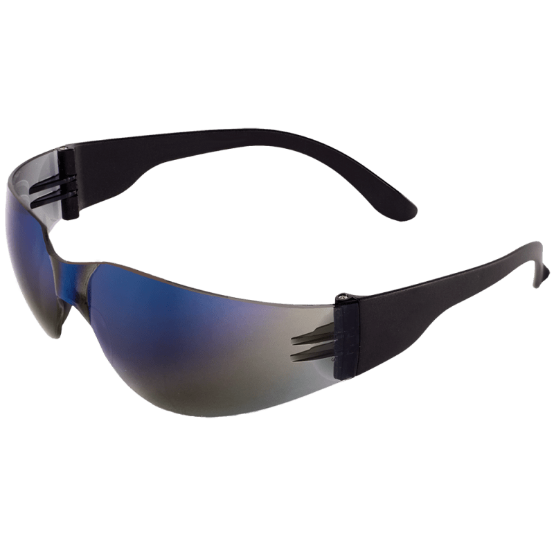 Torrent™ Blue Mirror Lens, Matte Black Frame Safety Glasses - BH149