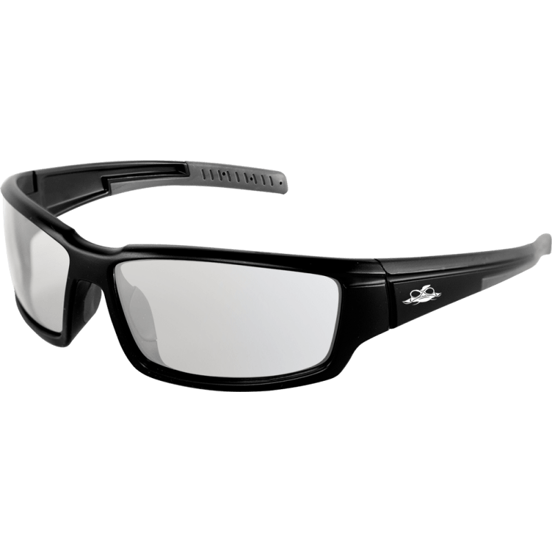 Maki® Indoor/Outdoor Anti-Fog Lens, Matte Black Frame Safety Glasses - BH1466AF