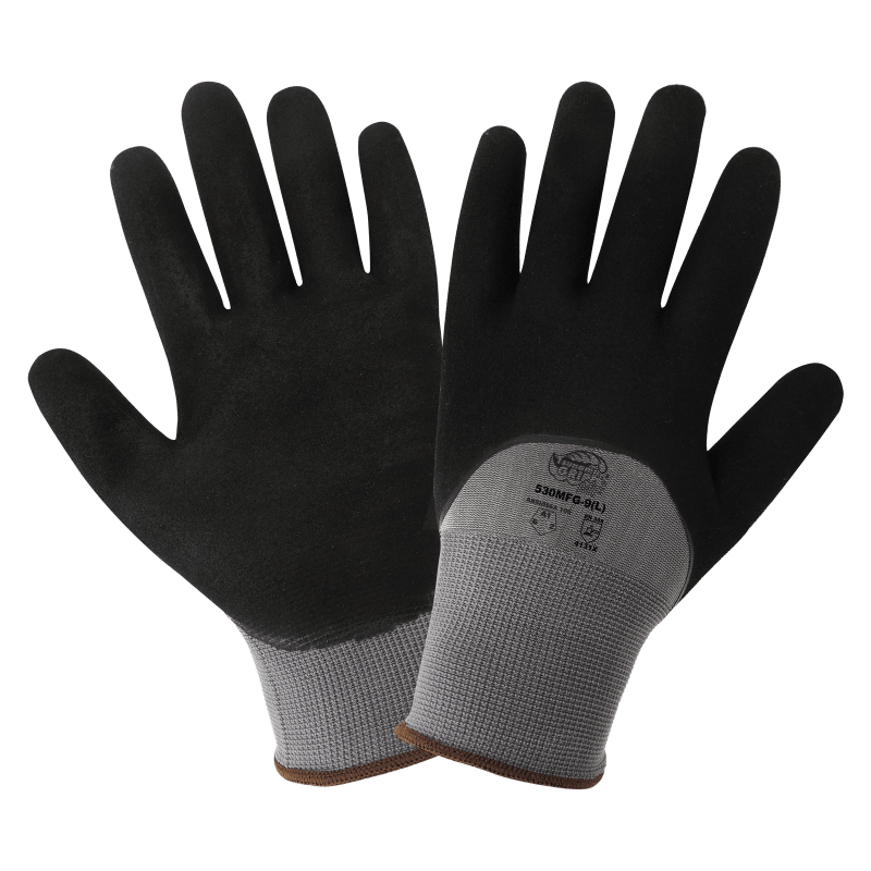 Tsunami Grip® Double-Dipped Mach Finish Nitrile Coated Nylon Gloves are Anti-Static/Electrostatic Compliant - 530MFG