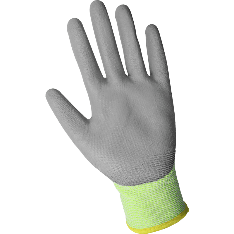 Samurai Glove® High-Visibility Polyurethane Coated Touchscreen Compatible 13-Gauge TuffKut® Gloves with Cut, Abrasion, and Puncture Resistance - PUG-517TS