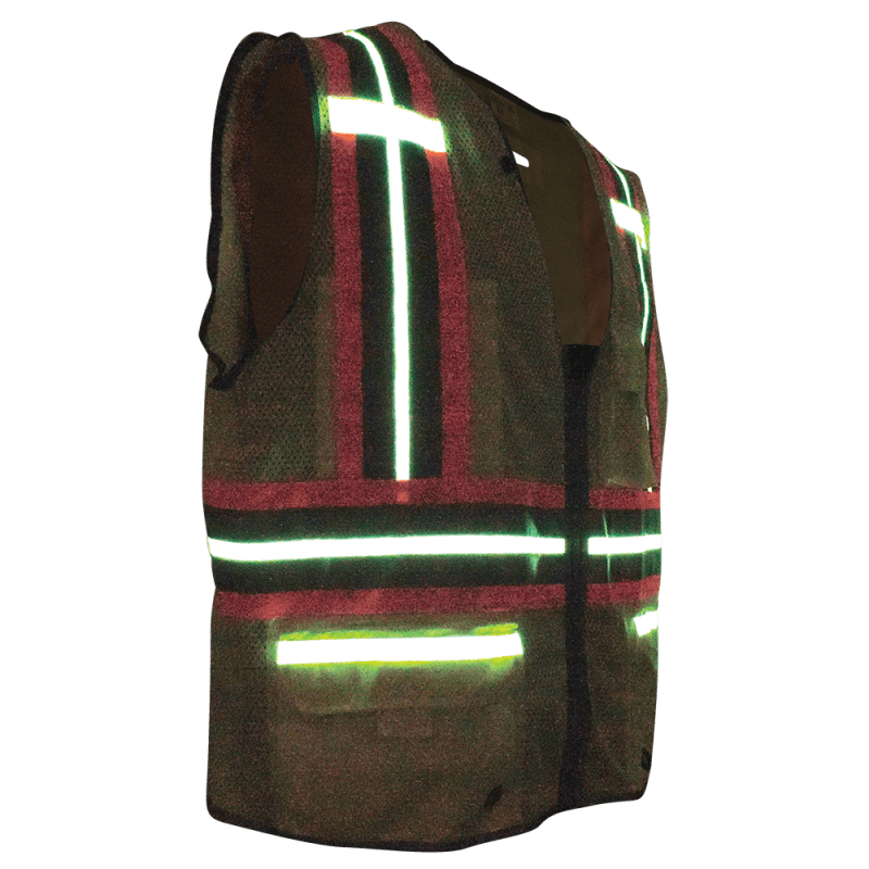 FrogWear® HV Photoluminescent Surveyors Safety Vest with Reflective - GLO-077