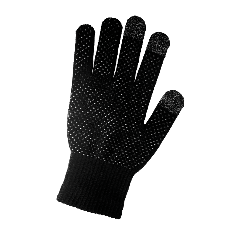 Touchscreen Compatible Acrylic String Knit Low-Temperature Gloves with Silicone Dots - IP3DB