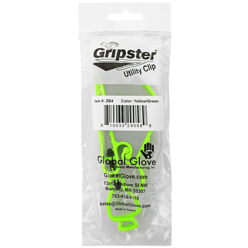 Gripster® High-Visibilty Yellow/Green Multi-Use Utility Clip - LIMITED STOCK - ZB4