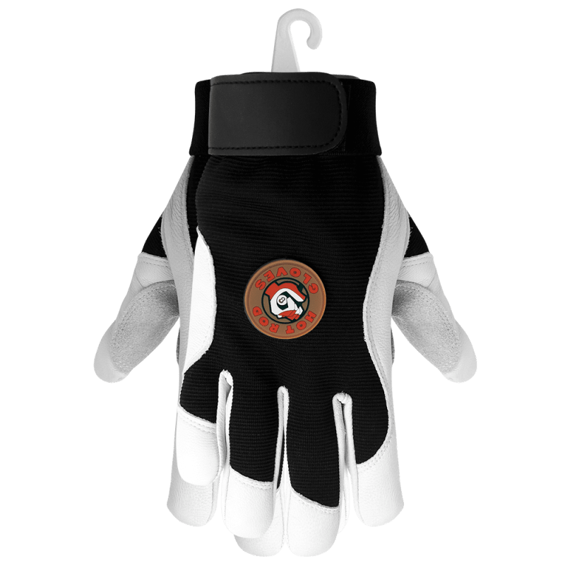 Premium-Grade Goatskin Leather Palm Mechanics Style Gloves with a Multi-Hazard Anti-Shock/Vibration Dampening Palm - AV3008
