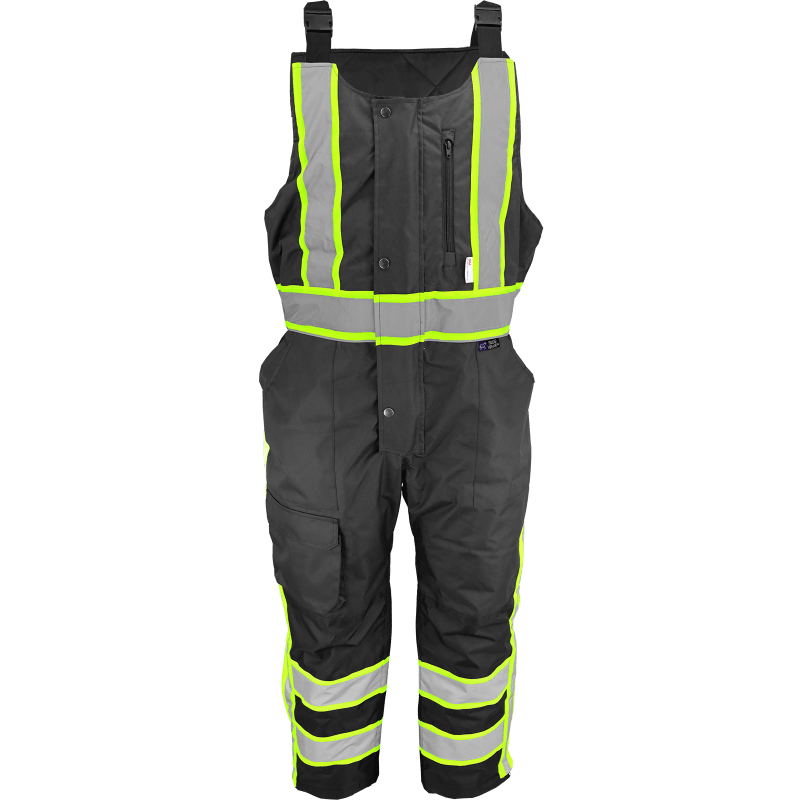 FrogWear® HV Enhanced-Visibility Insulated Winter Bibs with Polyurethane Coated Oxford Polyester - EV-700