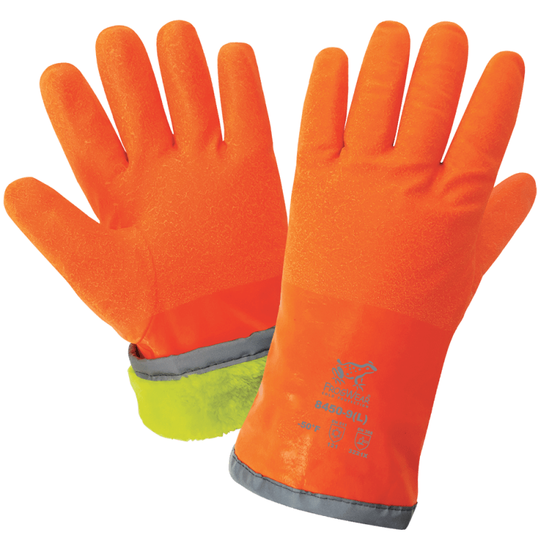 FrogWear® Cold Protection FDA Compliant Extreme Cold Anti-Freeze Nitrile Chemical Handling Gloves - 8450